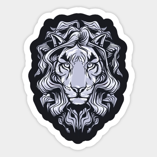 White King Lion Sticker by MaiKStore